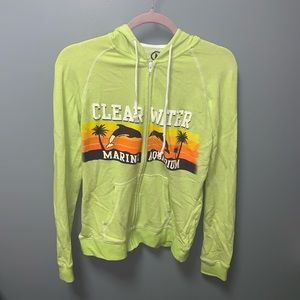Lime Green Clearwater Marine Aquarium Zip-Up